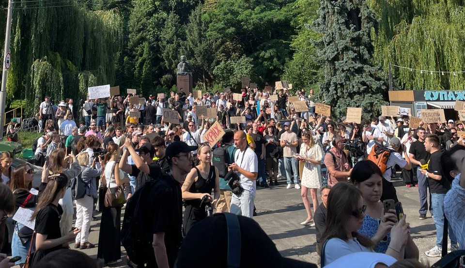 Protests held across Ukraine in support of Defense Minister Fedorov