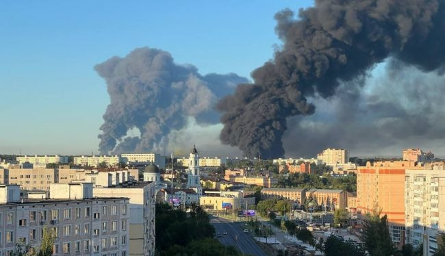 Russian air defense appears to hit Wildberries logistics center during drone attack