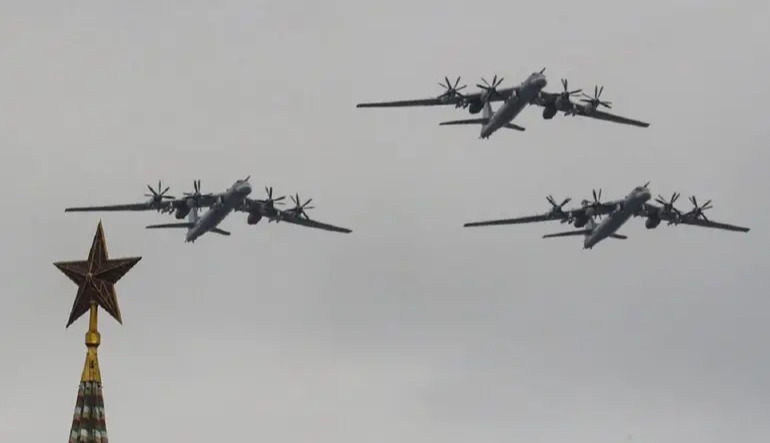 Satellite image shows damaged Russian Tu-95 bomber after Ukrainian drone strike