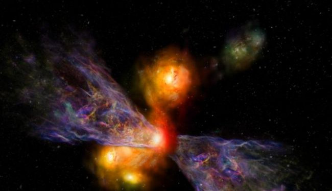 Cosmic winds may explain why some early galaxies stopped forming stars