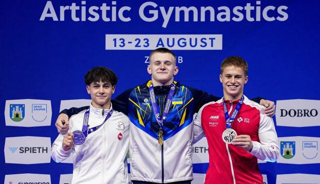 Ukraine wins four medals at European Junior Gymnastics Championships
