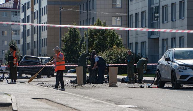 Russian media identify officer killed in St. Petersburg car explosion