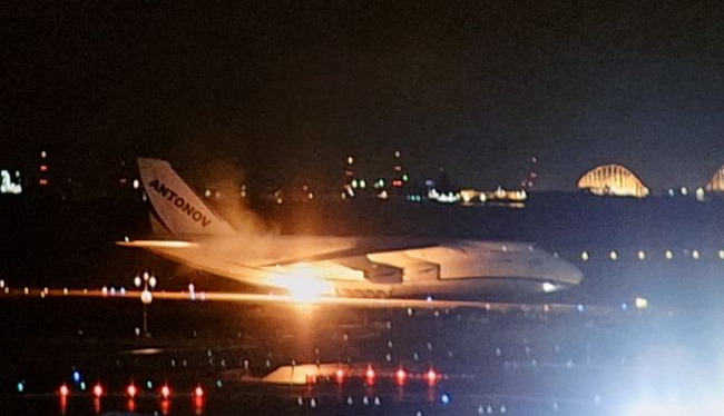 Fire breaks out on Ukrainian An-124 cargo plane at Japanese airport