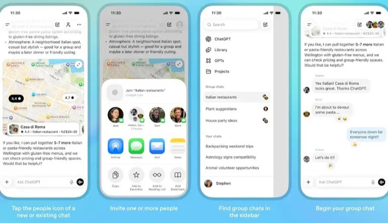 Up to 20 People in One Conversation: OpenAI Launches Group Chats in ChatGPT