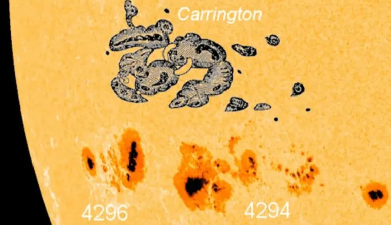 Scientists monitor sunspot group resembling Carrington event