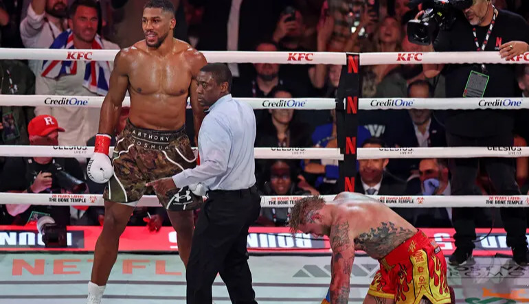 “I’ll take any challenge”: Joshua calls out Fury after victory over Paul