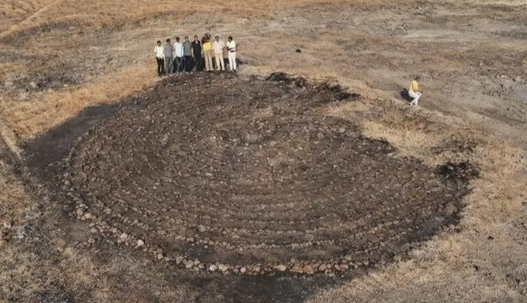 Archaeologists have discovered India’s largest circular stone labyrinth