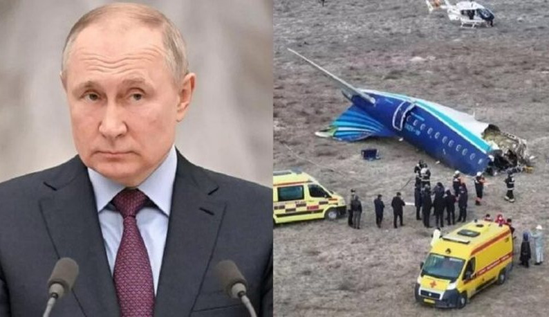 Putin effectively admits Russia shot down Azerbaijani plane but blames Ukraine