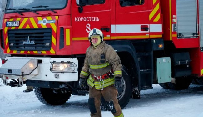 Russian forces struck critical infrastructure in Zhytomyr region, causing a fire