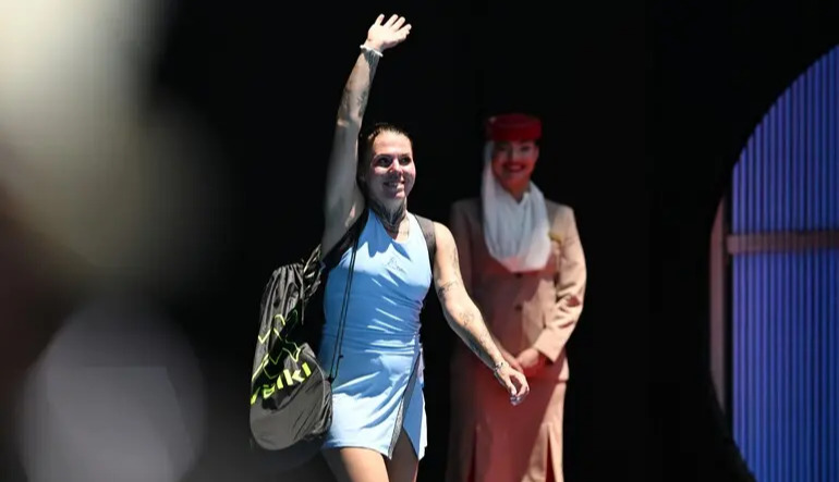 Ukrainian tennis player makes history in WTA quarterfinal