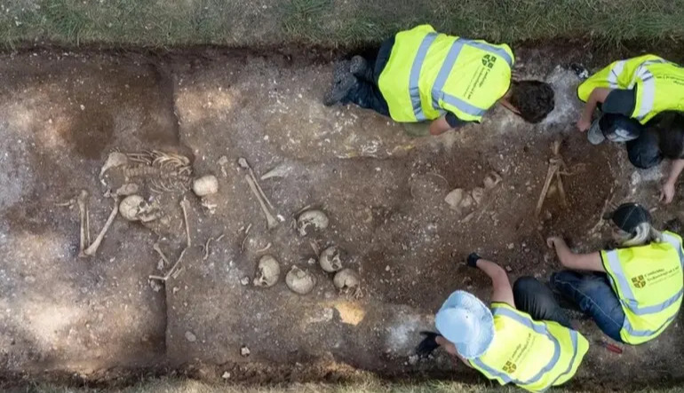 Giant’s remains found in Viking burial show evidence of brain surgery
