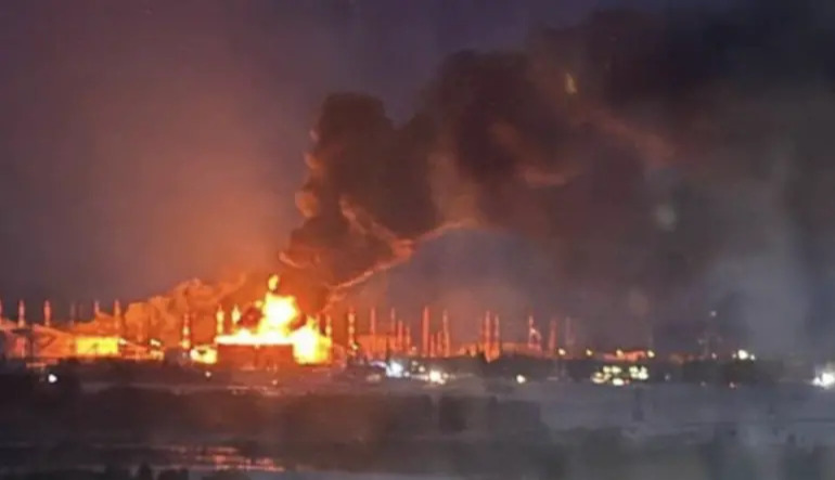 Key hub of Russia’s main oil pipelines: Kaleikino pumping station in Tatarstan is on fire