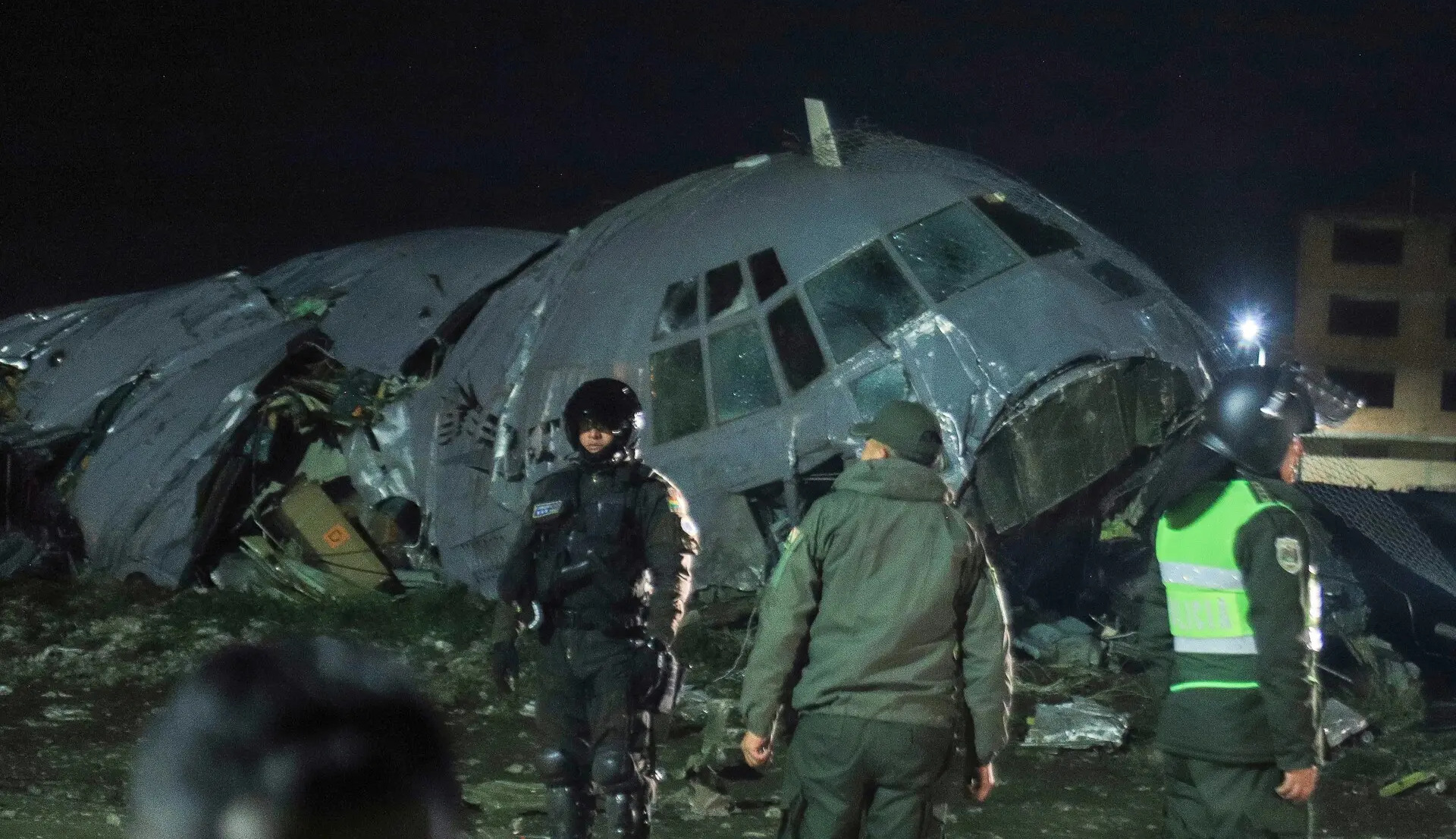 Military plane carrying cash crashes in Bolivia