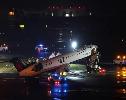Plane crashes into truck while landing at New York airport