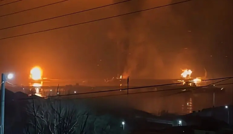 Russia’s largest port has been idled as oil exports are restricted following drone strikes