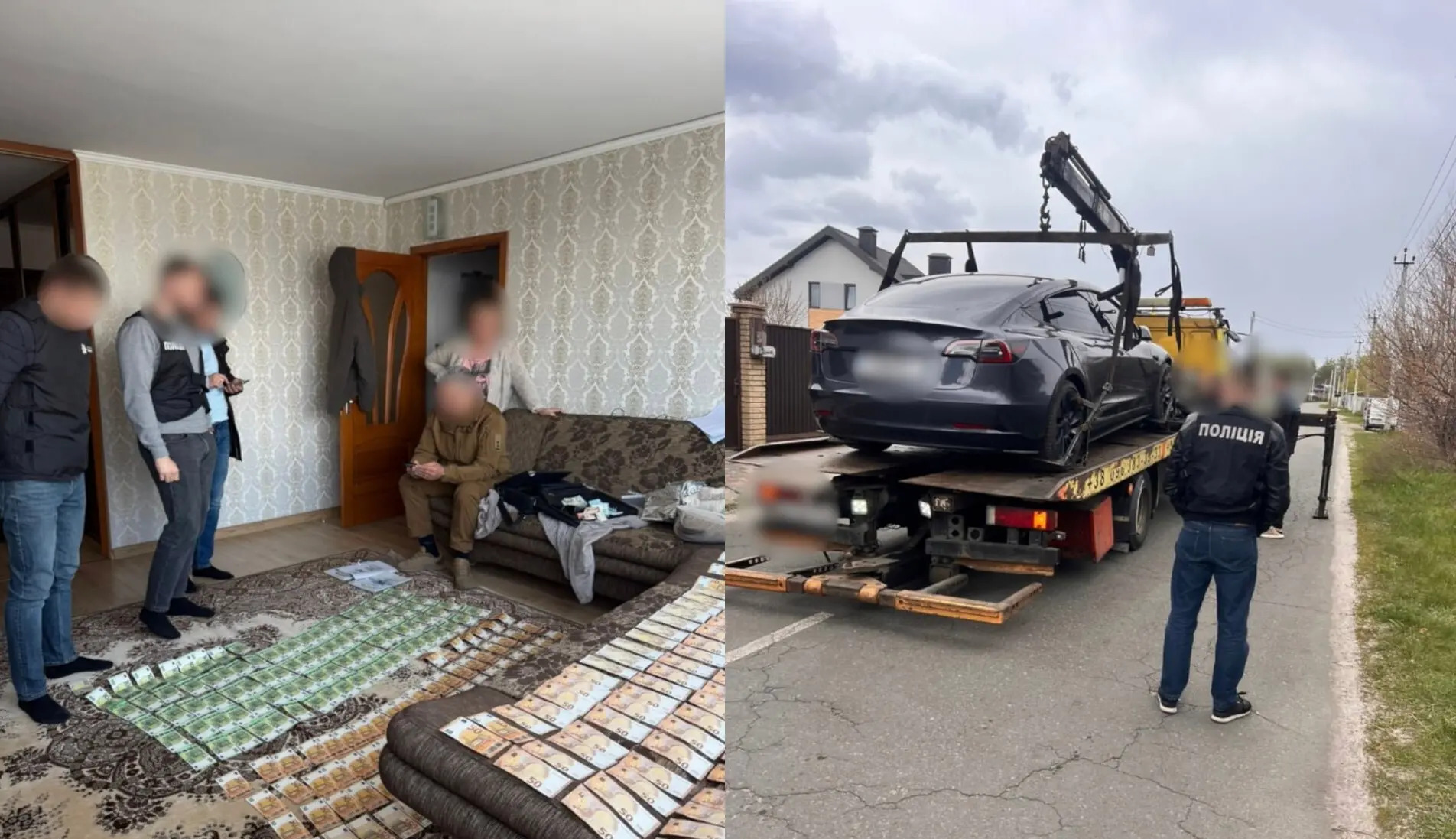 National Police of Ukraine conducts 40+ searches of Territorial Recruitment Centers officials, seizing cash and vehicles