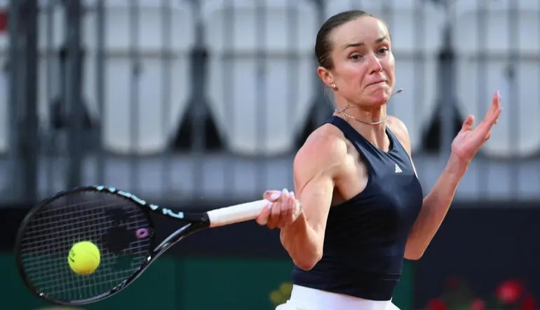 Ukrainian tennis player Elina Svitolina defeated the world No. 2 in the quarterfinals of a major WTA tournament