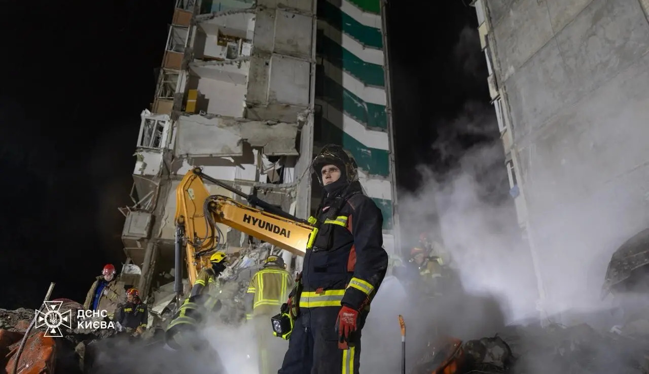24 people killed as rescue operation ends at collapsed apartment building in Kyiv’s Darnytskyi district