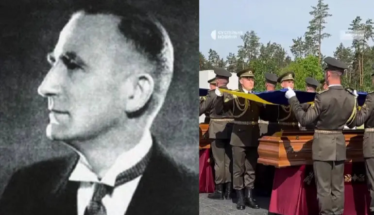 Reburial of OUN leader Andriy Melnyk in Ukraine