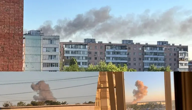 Strike reported in Taganrog: fire breaks out at key Russian aircraft plant