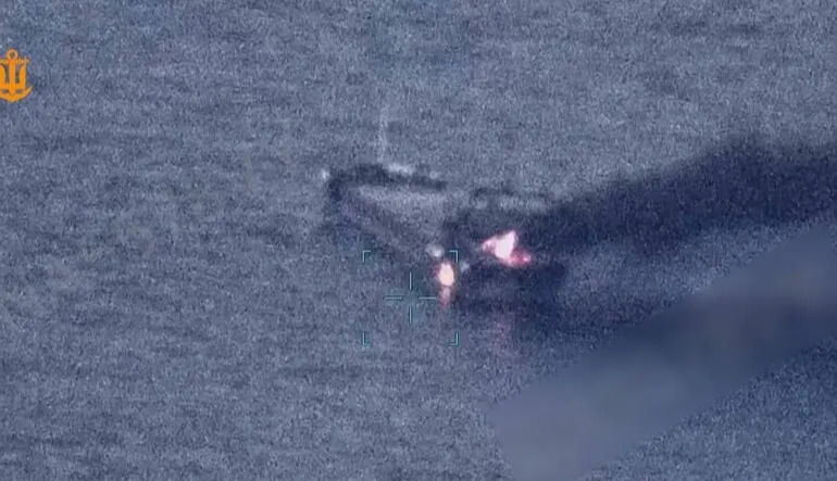 Russian drone strike hits foreign cargo ship; one crew member killed