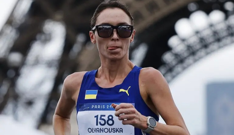 Ukraine's Olyanovska sets world record in race walking