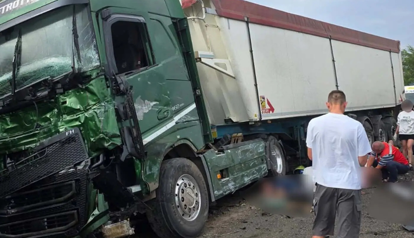 12 killed after passenger minibus crashes into truck in southern Ukraine
