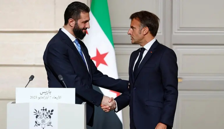 Explosions reported near Macron’s hotel during Syria visit